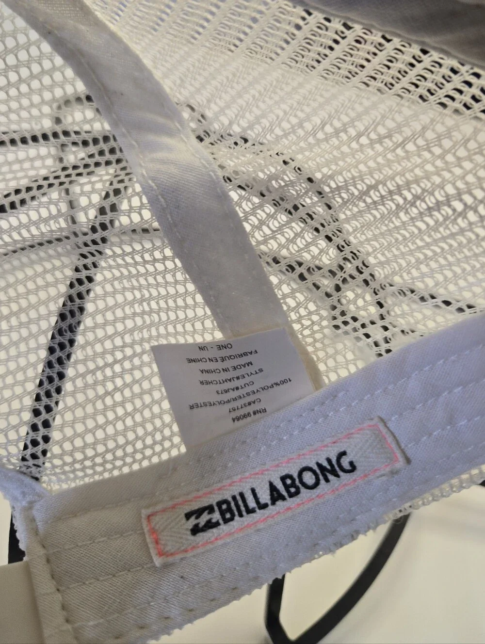 🧢 Billabong Blue Tribal Print Mesh Trucker Hat | Snapback | Surf Boho